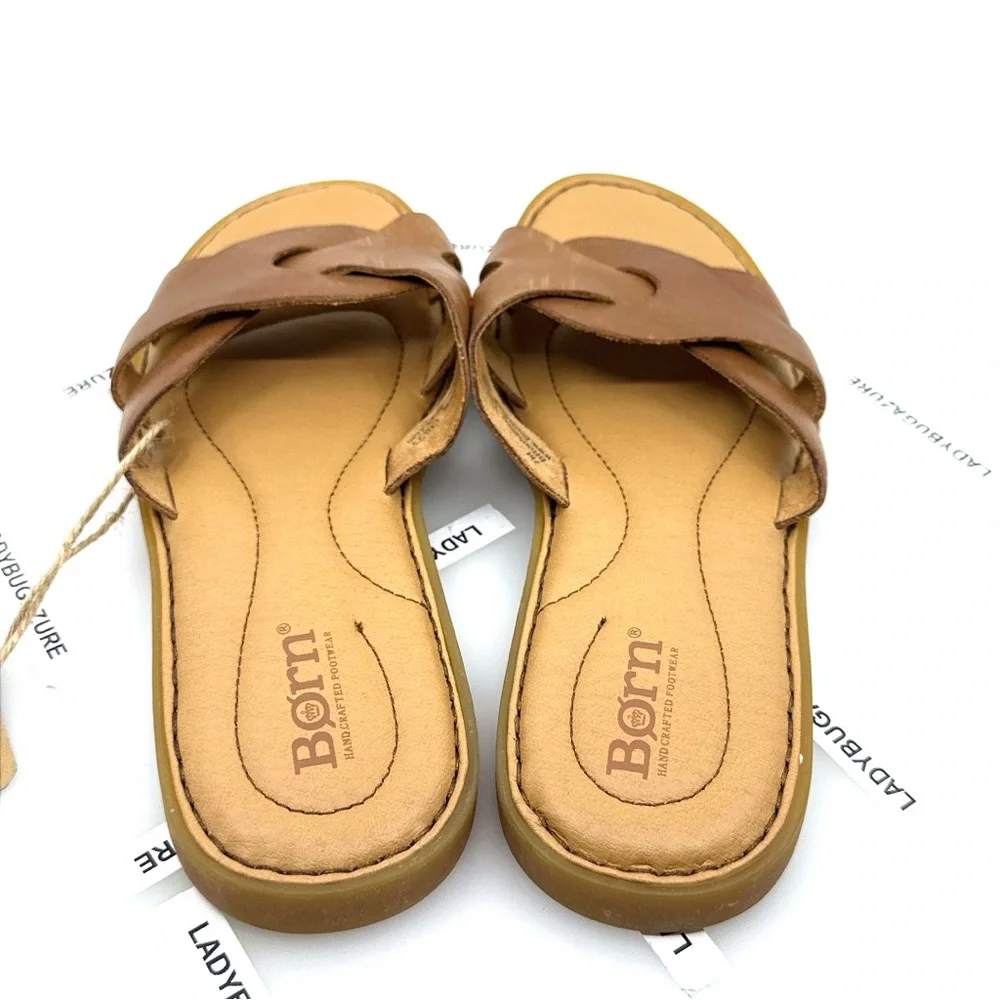 NWOB BORN Women's Isabella Slide Leather Sandal, Cushioned Comfort Shoe Size 7 - Picture 7 of 11